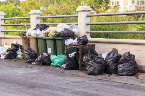 Team managing builders waste clearance