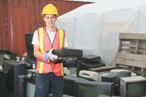 Archway business environment with waste management